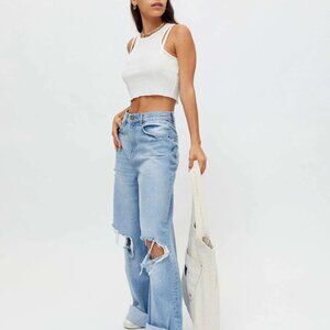 BDG Skater Baggy wide leg distressed jeans — size 30